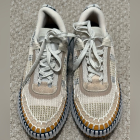 COPY. Chloé Nama Platform Sneakers Biscotti Beige | EU 40 (US 10) - Picture 6 of 10